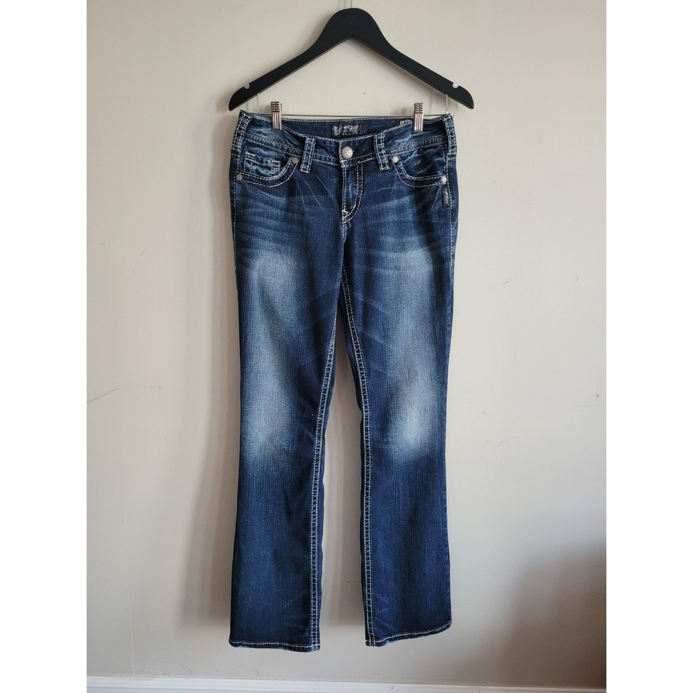 Silver Jeans Co Suki Mid Rise Bootcut‎ Jeans Women's 29x33 Blue Dark Wash